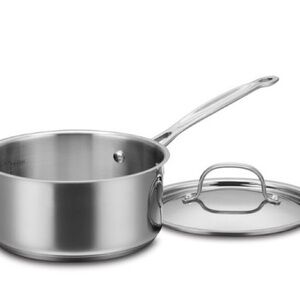 Cuisinart 1.5 Quart Saucepan w/Cover, Chef's Classic Stainless Steel , 719-16